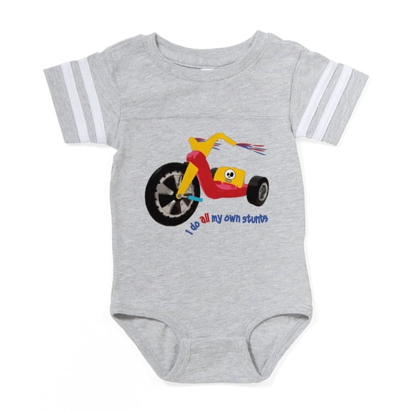 CafePress - Bigwheelstunt - Cute Infant Baby Football Bodysuit
