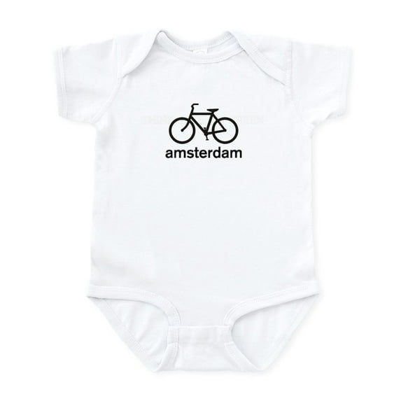 CafePress - Bike Amsterdam Infant Bodysuit - Baby Light Bodysuit, Size Newborn - 24 Months