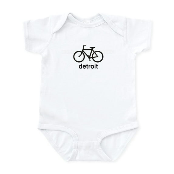 CafePress - Bike Detroit Infant Bodysuit - Baby Light Bodysuit, Size Newborn - 24 Months