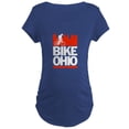 thumbnail image 1 of CafePress - Bike Ohio Maternity T Shirt - Maternity Dark T-Shirt, 1 of 3