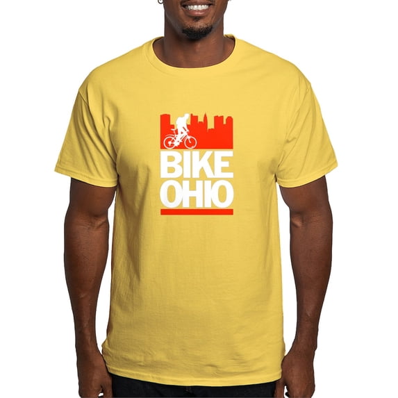 CafePress - Bike Ohio Men's Value T Shirt - Light T-Shirt - CP