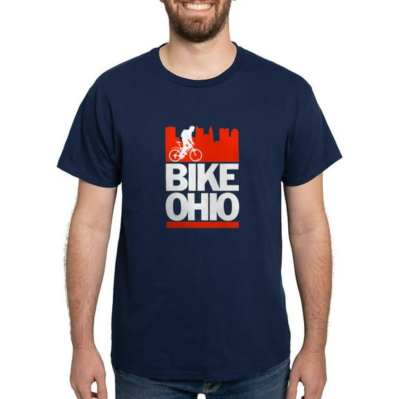 CafePress - Bike Ohio T Shirt - Men's Classic Graphic Cotton T-Shirt