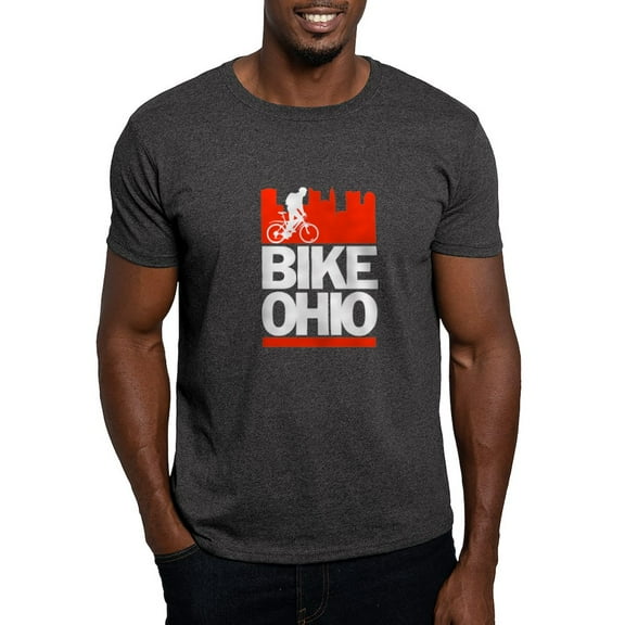 CafePress - Bike Ohio T Shirt - Men's Classic Graphic Cotton T-Shirt