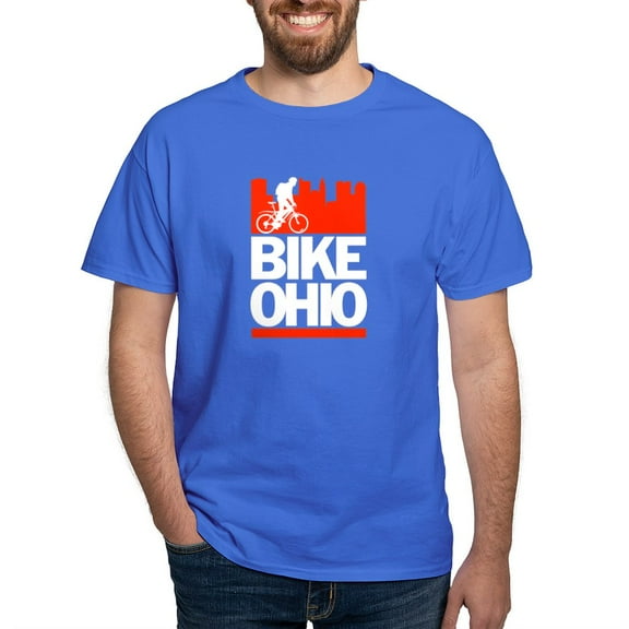 CafePress - Bike Ohio T Shirt - Men's Classic Graphic Cotton T-Shirt