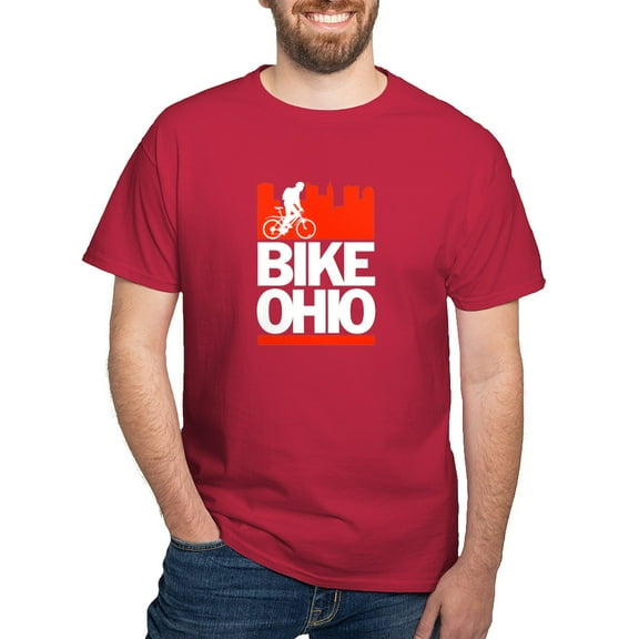 CafePress - Bike Ohio T Shirt - Men's Classic Graphic Cotton T-Shirt