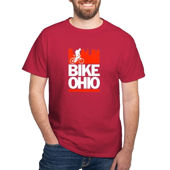 CafePress - Bike Ohio T Shirt - Men's Classic Graphic Cotton T-Shirt