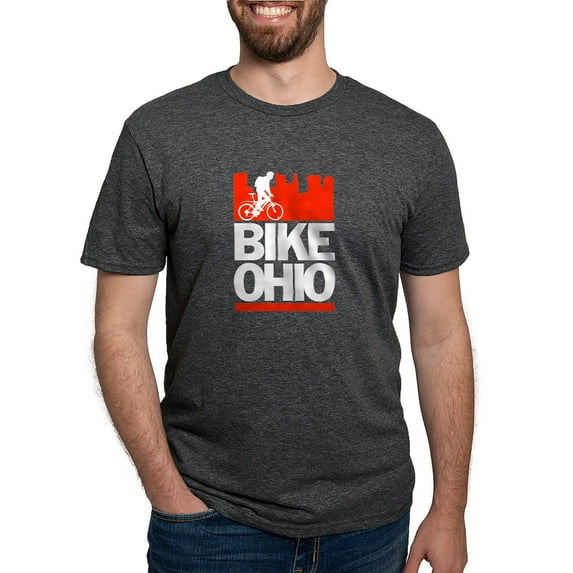 CafePress - Bike Ohio T Shirt - Mens Tri-blend T-Shirt