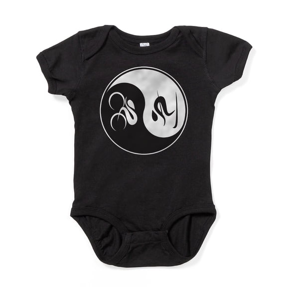 CafePress - Bike Ski Yin Yang - Cute Infant Bodysuit Baby Romper - Size Newborn - 24 Months