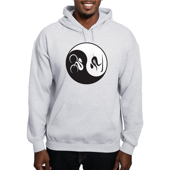 CafePress - Bike Ski Yin Yang Hooded Sweatshirt - Pullover Hoodie, Hooded Sweatshirt