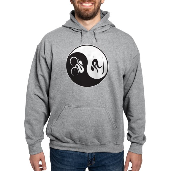 CafePress - Bike Ski Yin Yang Hooded Sweatshirt - Pullover Hoodie, Hooded Sweatshirt
