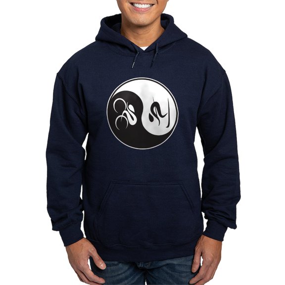 CafePress - Bike Ski Yin Yang Hoodie (Dark) - Pullover Hoodie, Classic, Comfortable Hooded Sweatshirt