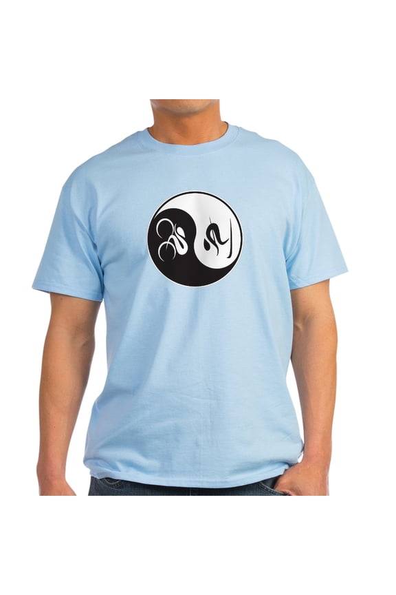 - Bike Ski Yin Yang Light T Shirt - Men's Classic Graphic T-Shirt