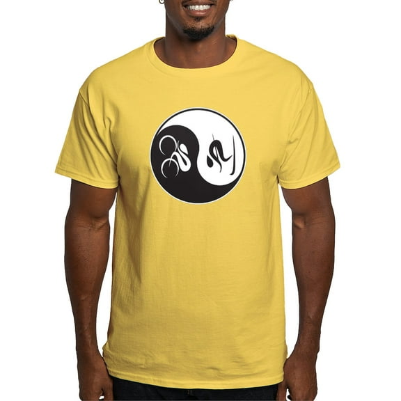 CafePress - Bike Ski Yin Yang Light T Shirt - Men's Classic Graphic T-Shirt