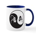 thumbnail image 1 of CafePress - Bike Ski Yin Yang Mug - 11 oz Ceramic Mug - Novelty Coffee Tea Cup, 1 of 6