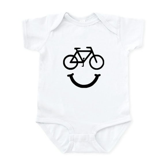 CafePress - Bike Smile Body Suit - Baby Light Bodysuit, Size Newborn - 24 Months
