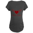 thumbnail image 1 of CafePress - Biker Babe Wings Maternity T Shirt - Maternity Dark T-Shirt, 1 of 3