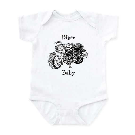 CafePress - Biker Baby Infant Bodysuit - Baby Light Bodysuit, Size Newborn - 24 Months