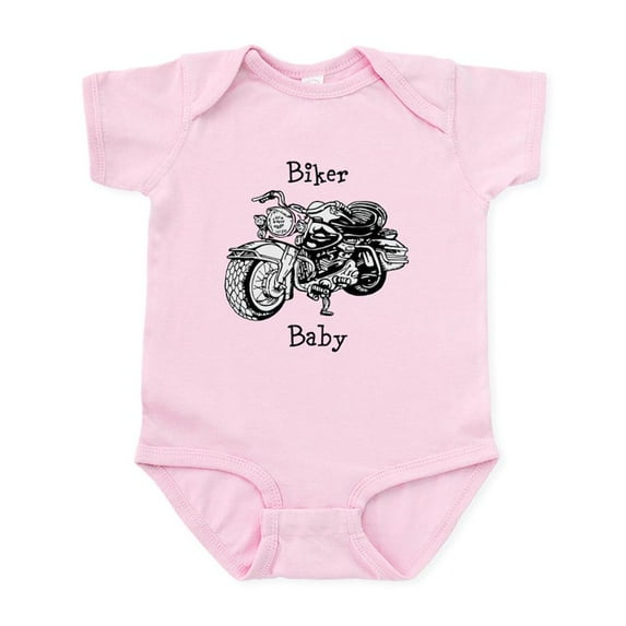 CafePress - Biker Baby Infant Bodysuit - Baby Light Bodysuit, Size Newborn - 24 Months