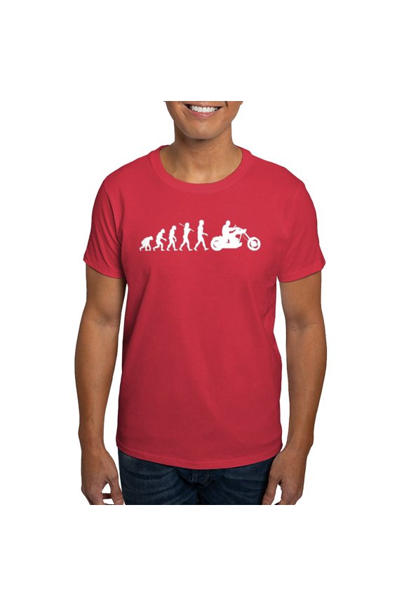 - Biker Dark T Shirt - Men's Classic Graphic Cotton T-Shirt