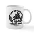 thumbnail image 1 of CafePress - Biker Grandpa - 11 oz Ceramic Mug - Novelty Coffee Tea Cup, 1 of 4