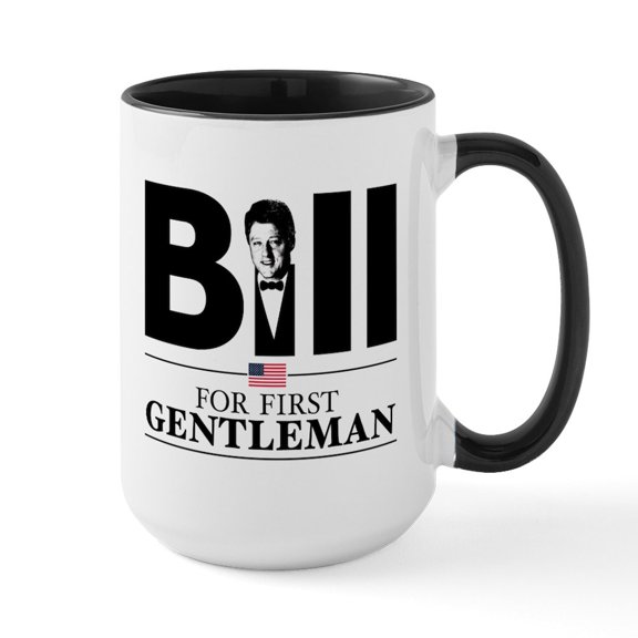 CafePress - Bill For First Gentleman Large Mug - 15 oz Ceramic Large White Nolvety Mug