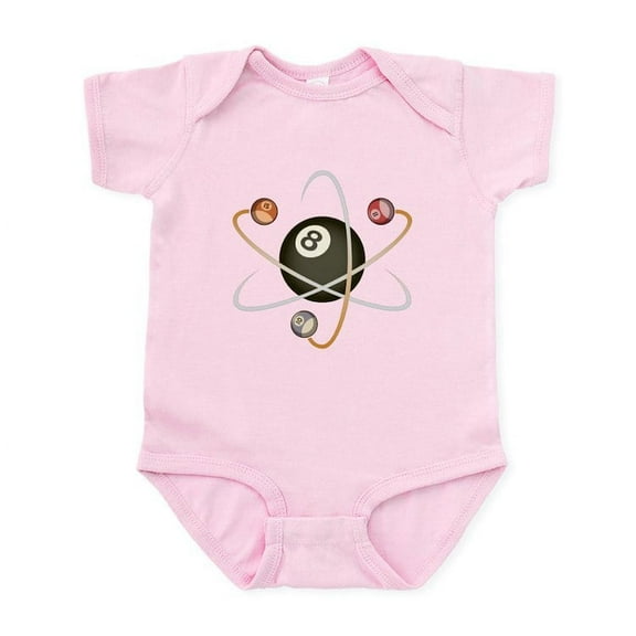 CafePress - Billiard Atom Infant Bodysuit - Baby Light Bodysuit, Size Newborn - 24 Months