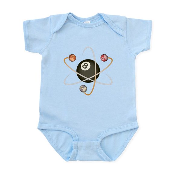 CafePress - Billiard Atom Infant Bodysuit - Baby Light Bodysuit, Size Newborn - 24 Months