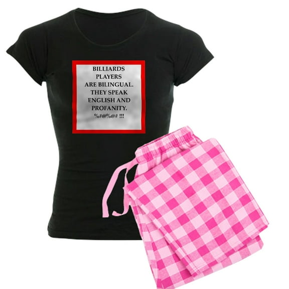 CafePress - Billiards Joke Pajamas - Women's Dark Pajamas