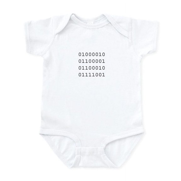 CafePress - Binary Infant Bodysuit - Baby Light Bodysuit, Size Newborn - 24 Months