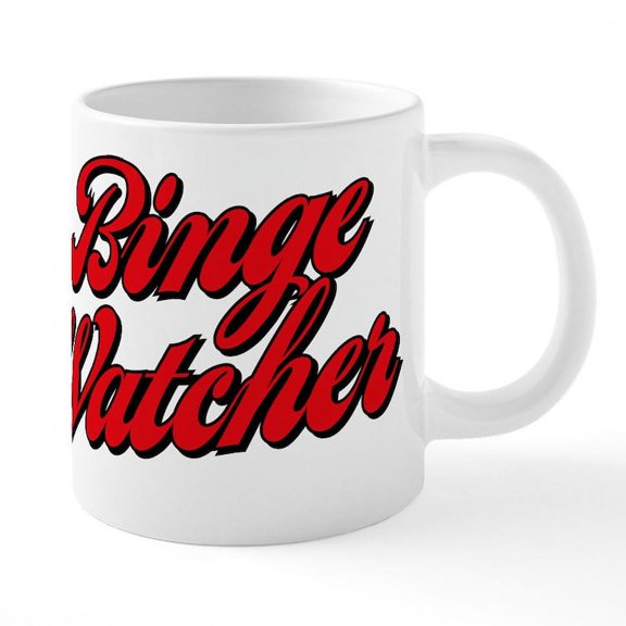 CafePress - Binge Watcher - 20 Oz White Ceramic Mega Mug