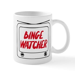 CafePress - Binge Watcher Television - 11 oz Ceramic Mug - Novelty Coffee Tea Cup