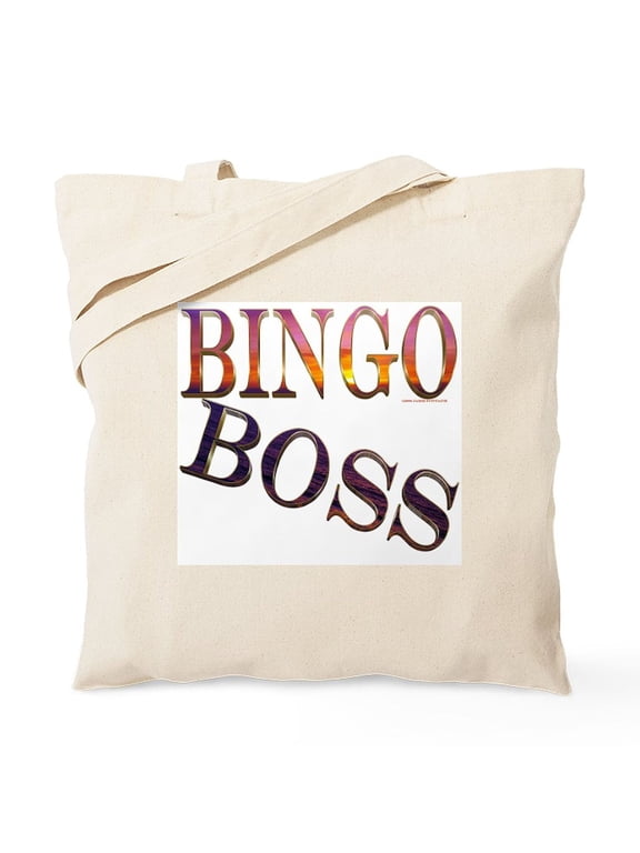 - Bingo Boss Engrave MT Tote Bag - Unisex Canvas Tote Bag, Beige, 1-Piece
