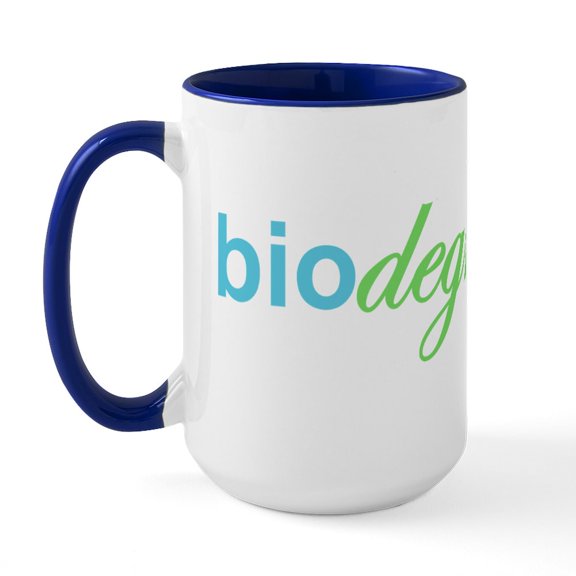 CafePress - Biodegradable Large Mug - 15 oz Ceramic Large White Novelty Mug