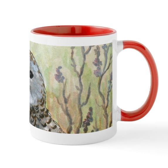 CafePress - Bird 65 Owl Mugs - 11 oz Ceramic Mug - Novelty Coffee Tea Cup