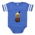 thumbnail image 1 of CafePress - Bird Feeder Bear - Cute Infant Baby Football Bodysuit, 1 of 3