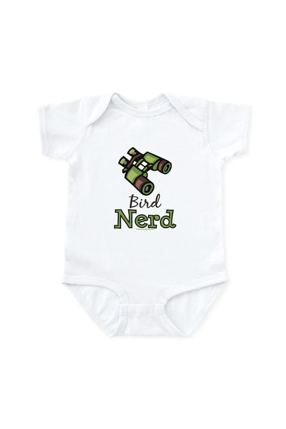 - Bird Nerd Birding Ornithology Infant Onesie - Baby Light Bodysuit, Size Newborn - 24 Months