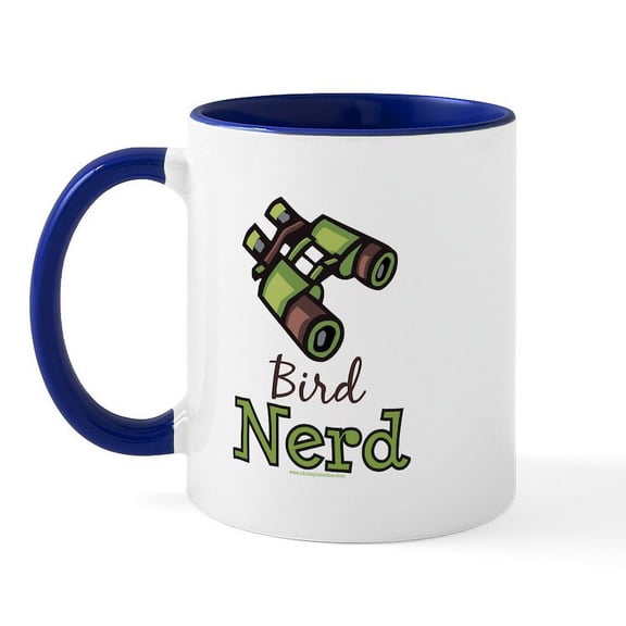 CafePress - Bird Nerd Birding Ornithology Mug - 11 oz Ceramic Mug - Novelty Coffee Tea Cup