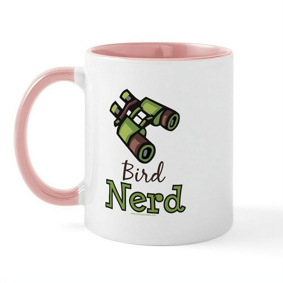 CafePress - Bird Nerd Birding Ornithology Mug - 11 oz Ceramic Mug - Novelty Coffee Tea Cup