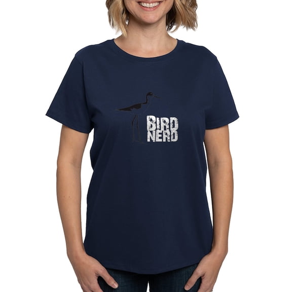 CafePress - Bird Nerd (Stilt) Women's Dark T Shirt - Women's Traditional Fit Dark T-Shirt