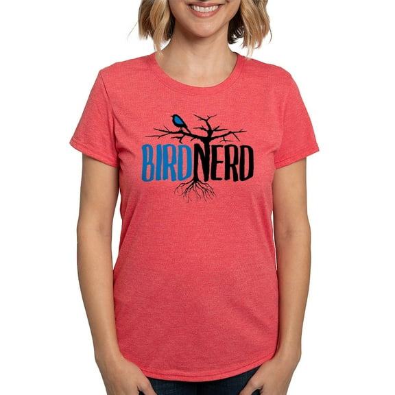 CafePress - Bird Nerd T Shirt - Womens Tri-blend T-Shirt