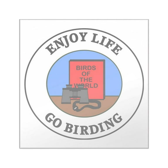 CafePress - Birding1 Square Sticker 3 X 3 - Square Sticker 3" x 3"