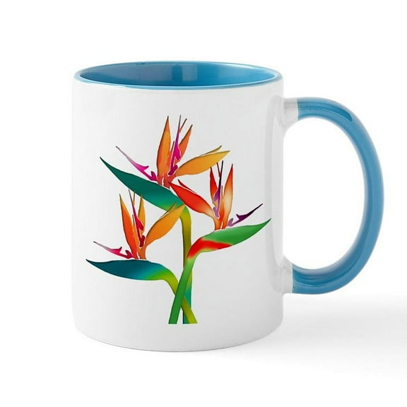 CafePress - Birds Of Paradise Trio Mugs - 11 oz Ceramic Mug - Novelty Coffee Tea Cup