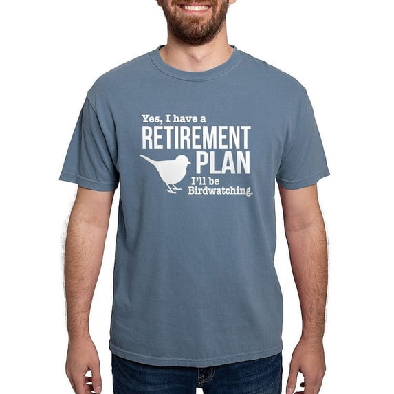 CafePress - Birdwatching Retirement Plan T Shirt - Mens Comfort Colors Shirt