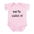 thumbnail image 1 of CafePress - Birth Nailed It Body Suit - Baby Light Bodysuit, Size Newborn - 24 Months, 1 of 4