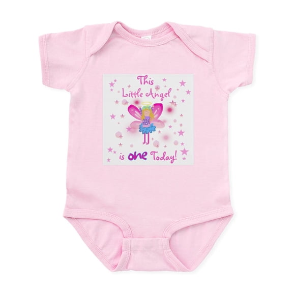 CafePress - Birthday Angel 1St Birthday Infant Creeper - Baby Light Bodysuit, Size Newborn - 24 Months