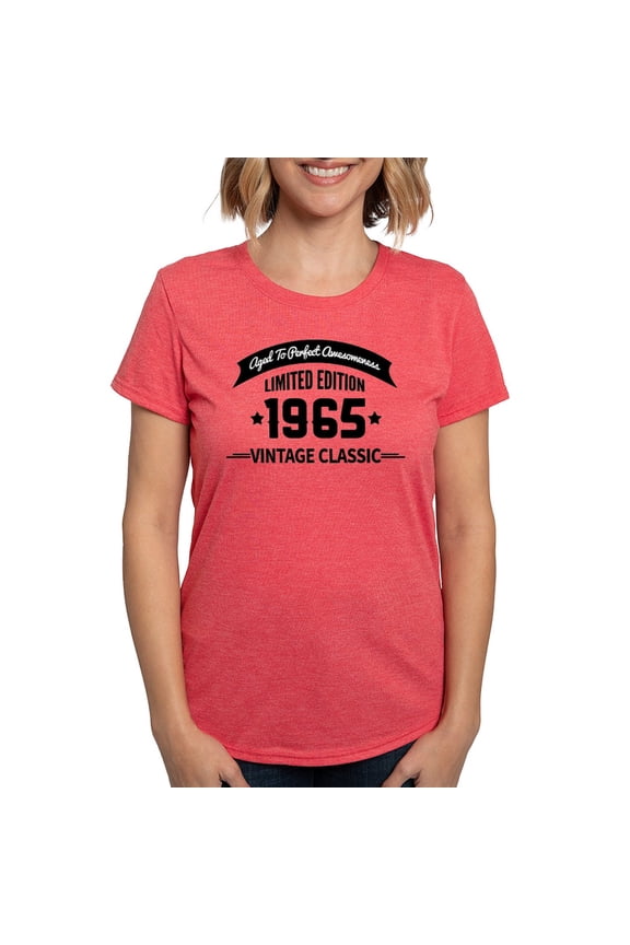 - Birthday Born 1965 Aged To Perfectio T Shirt - Womens Tri-blend T-Shirt