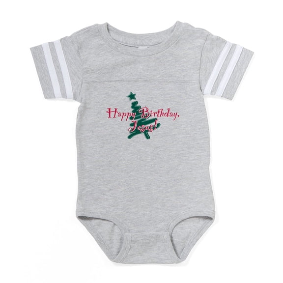 CafePress - Birthday Jesus - Cute Infant Baby Football Bodysuit