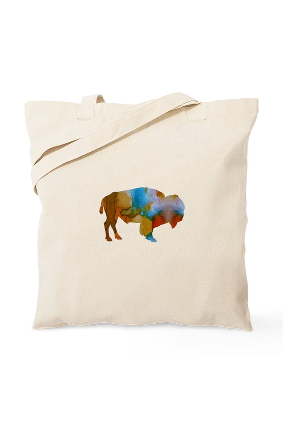 - Bison Tote Bag - Unisex Canvas Tote Bag, Beige, 1-Piece