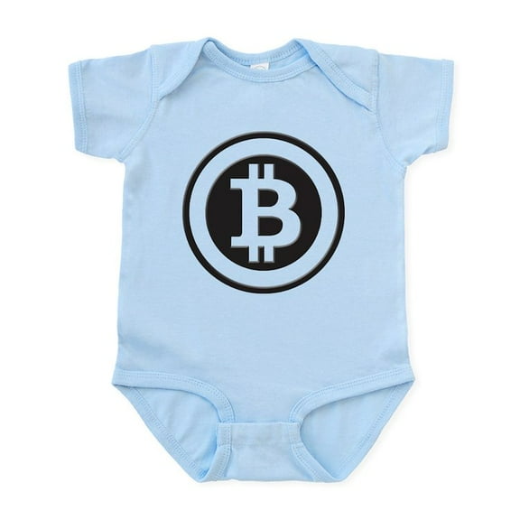 CafePress - Bitcoin Body Suit - Baby Light Bodysuit, Size Newborn - 24 Months