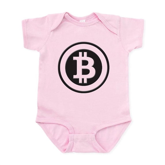 CafePress - Bitcoin Body Suit - Baby Light Bodysuit, Size Newborn - 24 Months